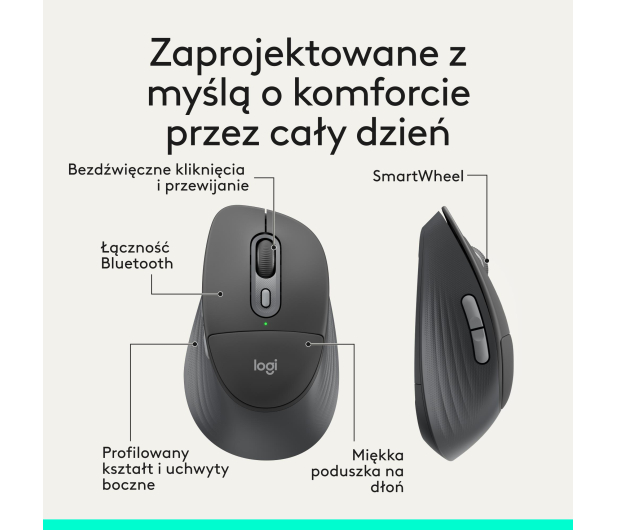 Logitech M850 L grafitowy - 1533427 - zdjęcie 4